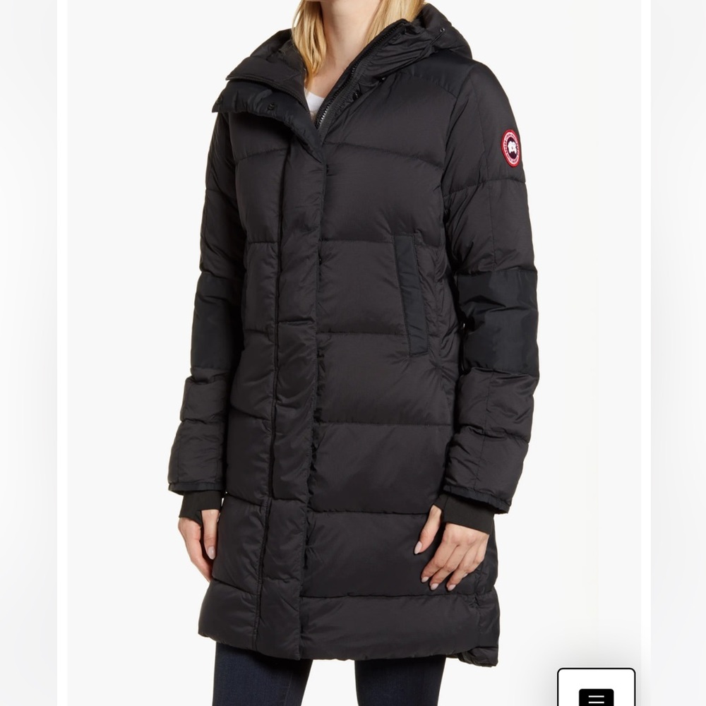 Canada Goose Black Alliston Packable Jacket Coat
